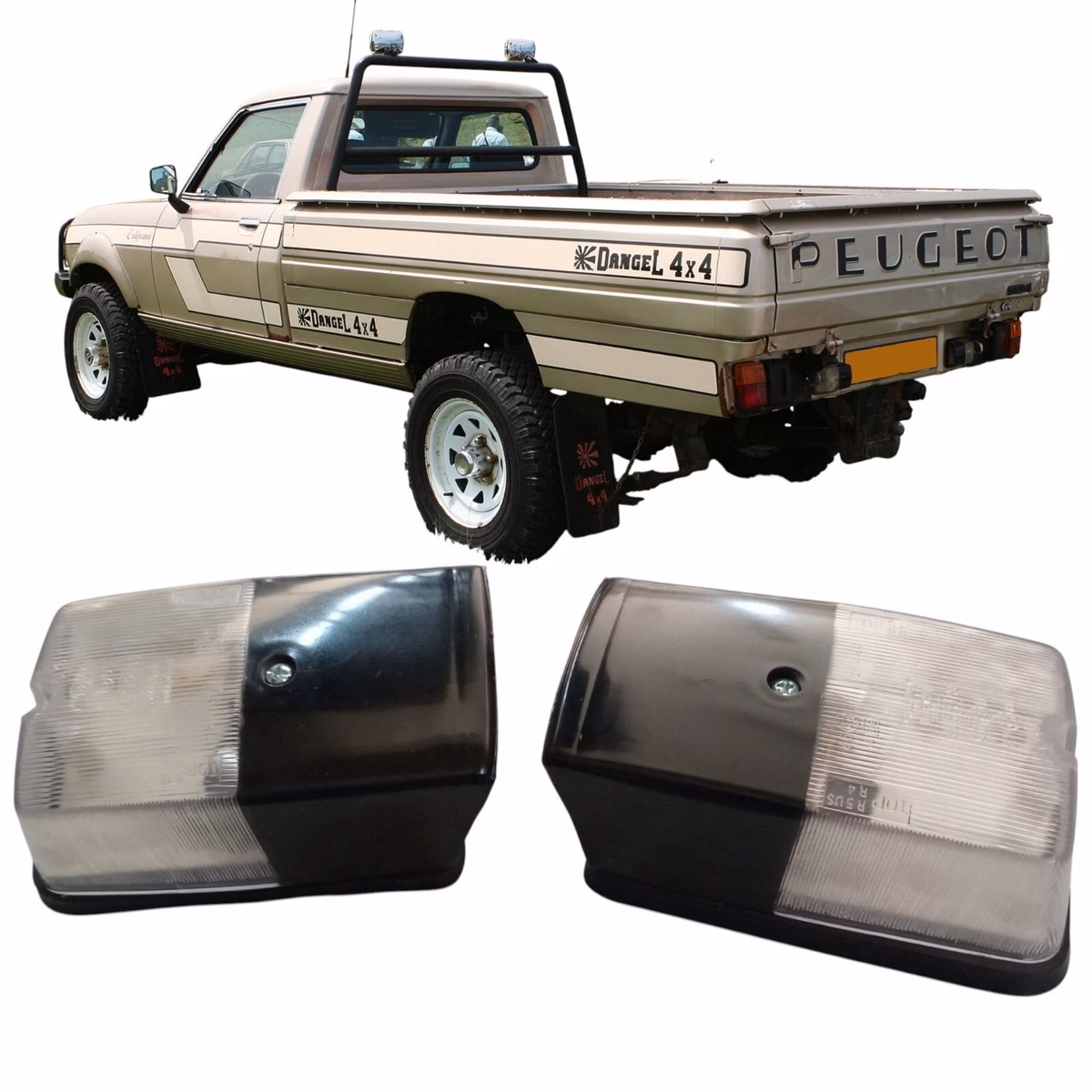 ¿Qué cubierta lleva la pick-up Peugeot 504?