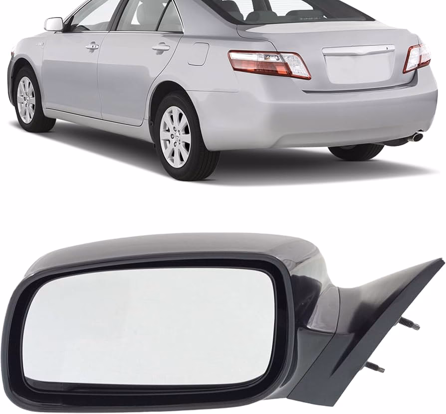 ¿Cuáles son las partes de un espejo lateral?