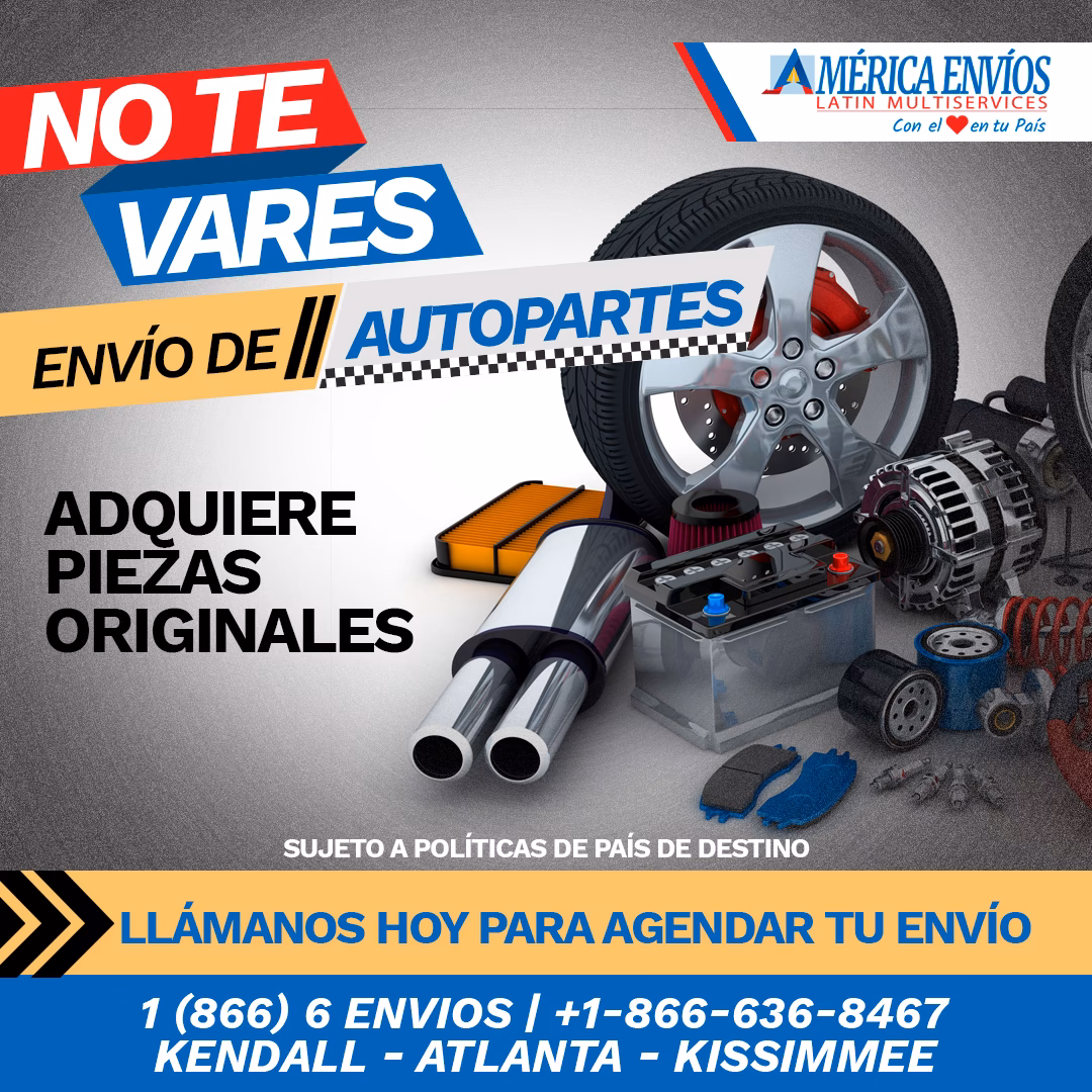 ¿Cómo puedo enviar piezas de coche?